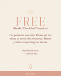 Free resource download lead magnet Canva template in terracotta palette for coaches and digital product creators