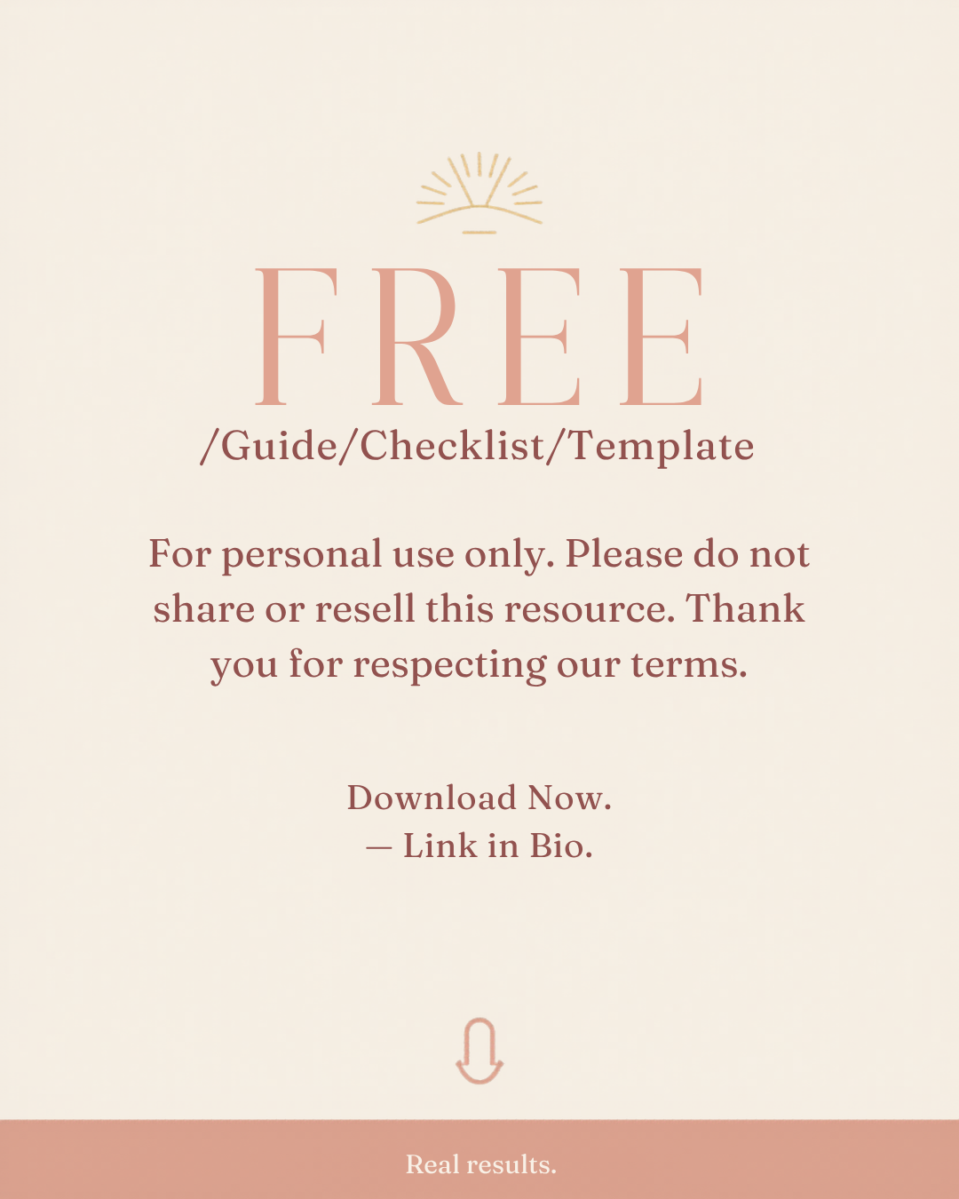 Free resource download lead magnet Canva template in terracotta palette for coaches and digital product creators
