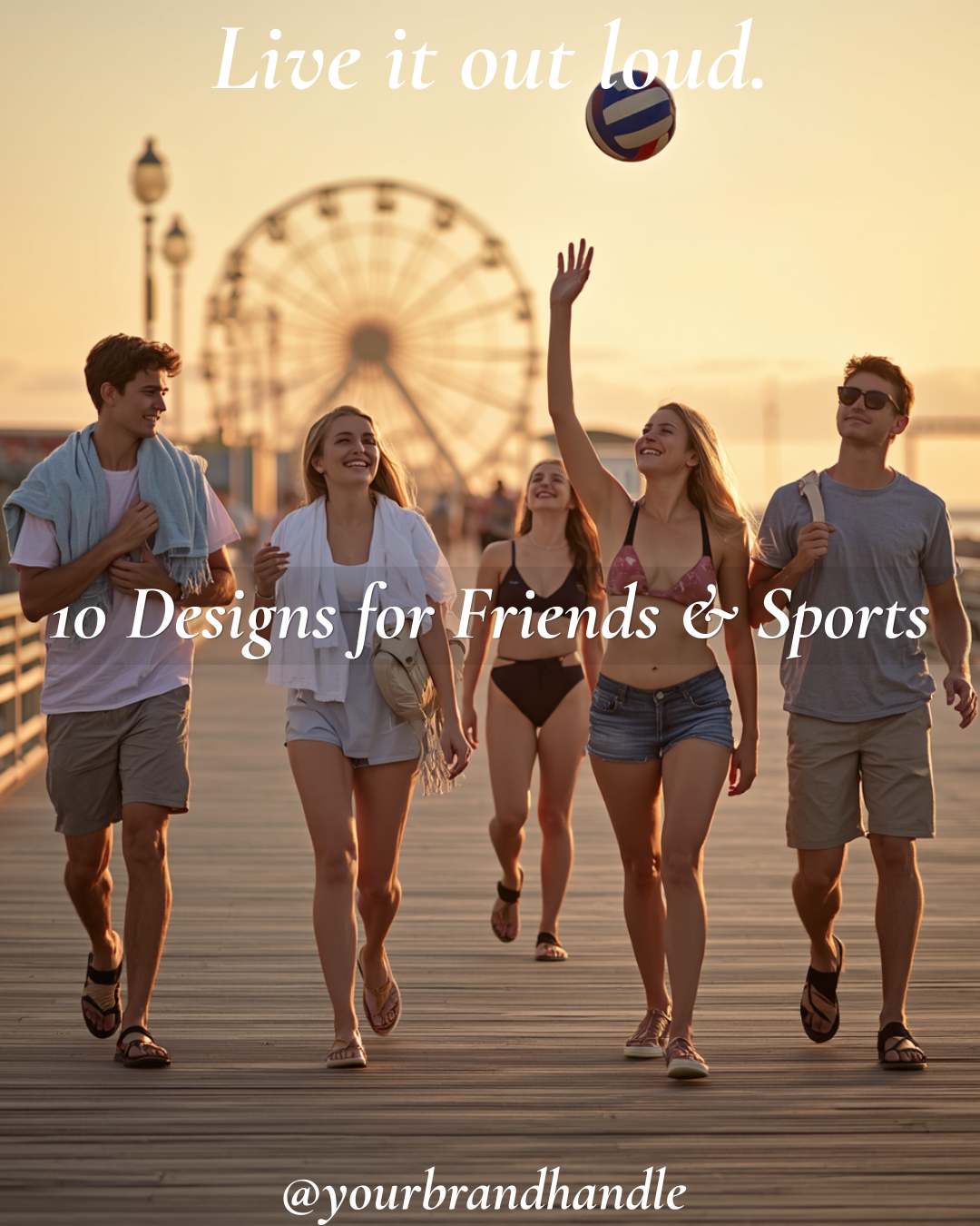 Friends, Sports and Moments Pack — 10 Canva Templates